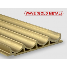 Панель бамбуковая стеновая WAVE Gold metal 2800*100 мм Панель бамбуковая стеновая WAVE Gold metal 2800*100 мм